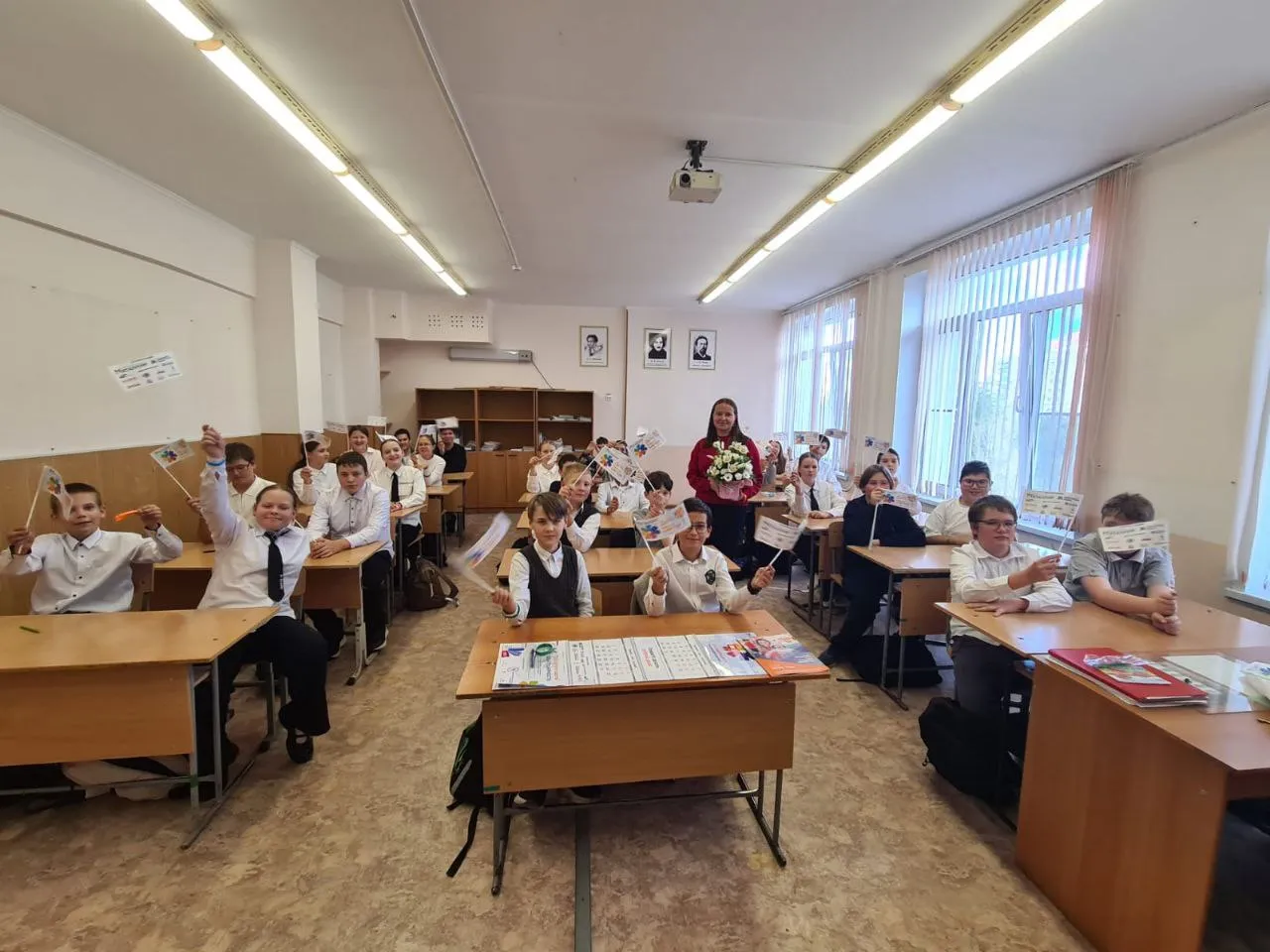 Участники акции Дети цветы жизни